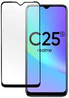 Защитное стекло для смартфона Pero Full Glue для Realme C25S, черное
