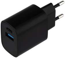Сетевое зарядное устройство Rexant USB + Type-C 2.4 A Bl