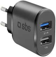 Сетевое зарядное устройство USB SBS TETR2USB21AFAST
