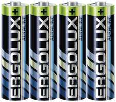 Батарейка алкалиновая (щелочная) Ergolux LR6 SR4