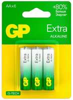 Батарея GP Extra G-Tech АА 6шт. GP15AXA21-2CRSBC6