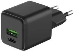 Сетевое зарядное устройство USB Rexant USB QC 20Вт + Type-C PD 20Вт GaN (18-2202)