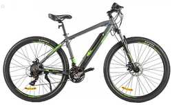 Электрический велосипед Eltreco Ultra MAX серо-зеленый