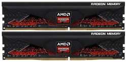 Оперативная память AMD Radeon R9 Gamers Series Black R9S432G3606U2K DDR4 32GB 3600МГц DIMM