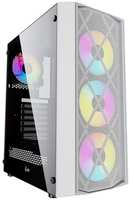 Корпус для компьютера Powercase CMRMW-L4 Rhombus X4 , Tempered Glass, Mesh, 4x 120mm 5-color LED fan, A