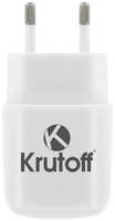 Сетевое зарядное устройство Krutoff CH-02M 1xUSB, 2.1A+micro USB (03586)