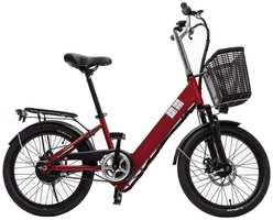 Электрический велосипед FURENDO E-RT 250 рубиново-красный матовый