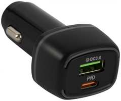 Автомобильное зарядное устройство Red Line Tech USB (QС3.018W)+Type-C(PD18W)PDA-2 36W