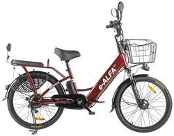 Электрический велосипед Green City e-ALFA new коричневый (022301-2153)