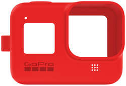 Силиконовый чехол с ремешком GoPro Sleeve + Lanyard Red (ACSST-012)
