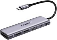 USB разветвитель Ugreen Hub 5 In 1 USB-C, (70411)