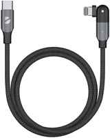 Кабель Deppa USB-C-Lightning, поворотный, 1.2 м, чёрный
