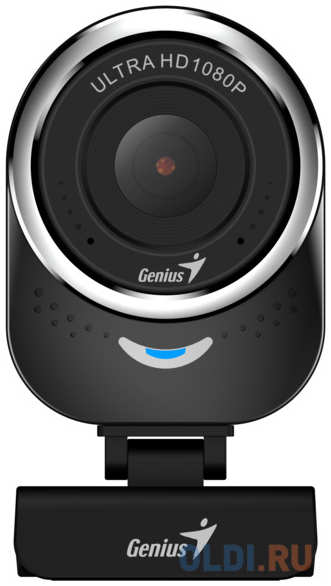 Веб-Камера Genius QCam 6000, black, Full-HD 1080p, universal clip, 360 degree swivel, USB, built-in microphone, rotation 360 degree, tilt 90 degree 434009179