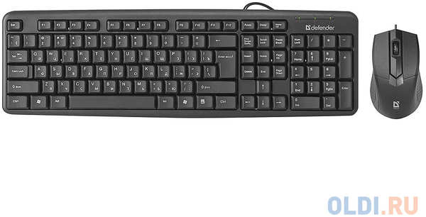 Клавиатура + Мышь Defender Dakota C-270 RU,черный, USB Кл:104+3 шт,1000 dpi 434012815
