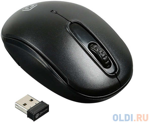 Мышь Oklick 505MW оптическая (1000dpi) беспроводная USB (3but)