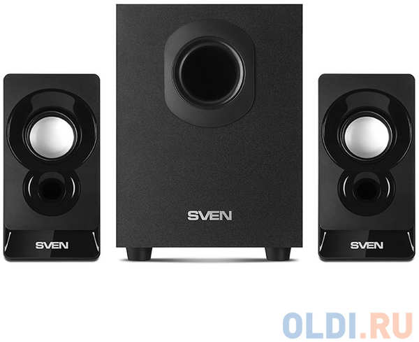 Колонки Sven MS-85, чёрный, акустическая система 2.1, USB, мощность(RMS): 5 Вт + 2x2.5 Вт 434019568