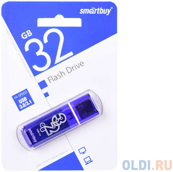 Smart Buy Внешний накопитель 32Gb USB Drive <USB3.0 Smartbuy Glossy series Dark Blue (SB32GBGS-DB) 434033247