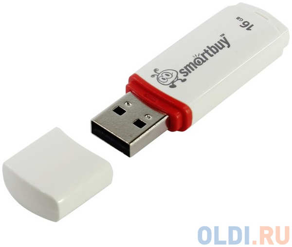 Smart Buy Внешний накопитель 16Gb USB Drive <USB2.0 Smartbuy Crown White (SB16GBCRW-W) 434033734