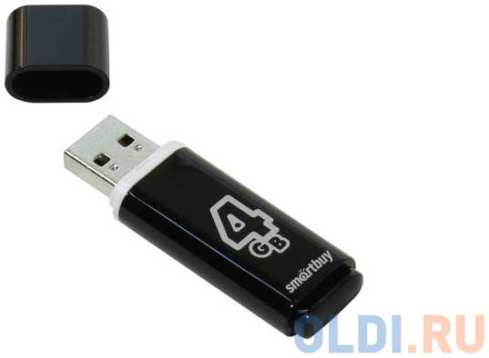 Smart Buy Внешний накопитель 4Gb USB Drive <USB2.0 Smartbuy Glossy series (SB4GBGS-K)