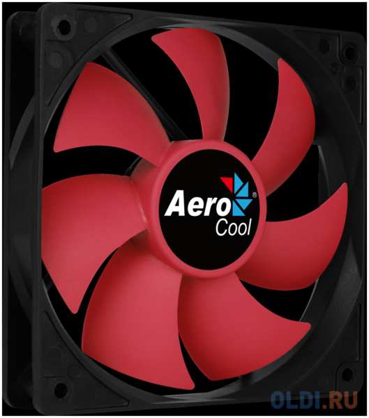 Вентилятор Aerocool Force 12 PWM Red, 120x120x25мм, 500-1500 об./мин., разъем PWM 4-PIN, 18.2-27.5 dBA 434034340