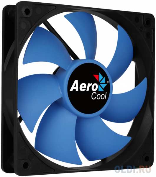 Вентилятор Aerocool Force 12 Blue, 120x120x25мм, 1000 об./мин., разъем MOLEX 4-PIN + 3-PIN, 23.7 dBA 434034953