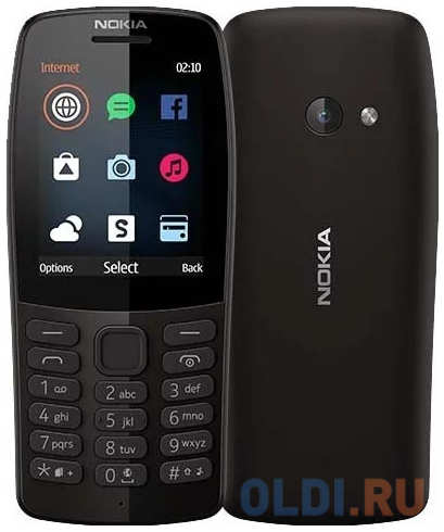 Мобильный телефон NOKIA 210 DS Black TA-1139, 2.4″ 434037047