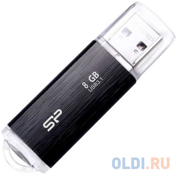 Внешний накопитель 8GB USB Drive <USB 3.1 Silicon Power Blaze B02 SP008GBUF3B02V1K Black 434050186