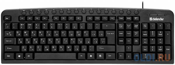 Клавиатура Focus HB-470 RU, мультимедиа, USB, DEFENDER