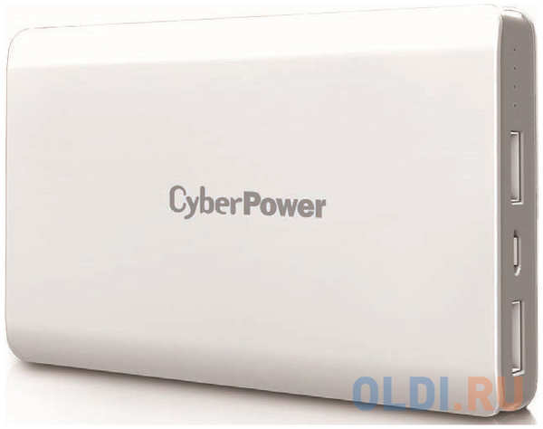 Внешний аккумулятор Cyberpower CP10000PEG Power Bank 10000мА, белый 434056312
