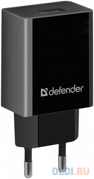Сетевой адаптер Defender EPA-10 черный, 1xUSB, 5V/2.1А, пакет 434057695