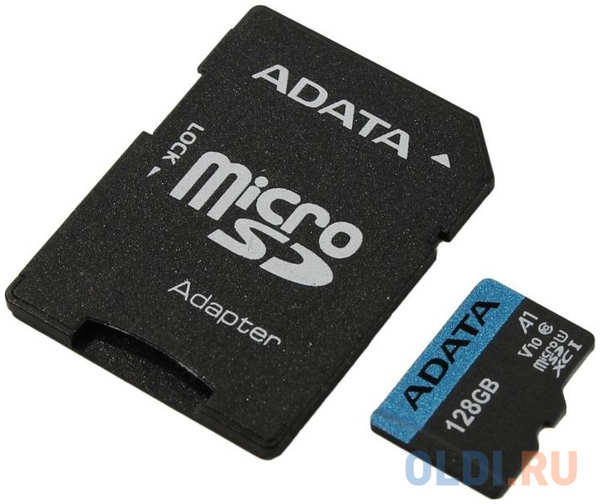 A-Data Карта памяти 128GB ADATA Premier A1 MicroSDHC UHS-I Class 10 85/25 MB/s с адаптером 434068960