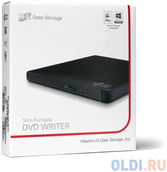 Оптич. накопитель ext. DVD±RW HLDS (Hitachi-LG Data Storage) GP57EB40 <USB 2.0, 9.5mm, Tray, Retail