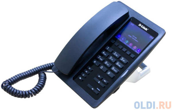 IP - телефон D-Link DPH-200SE/F1A IP-телефон с цветным дисплеем, 1 WAN-портом 10/100Base-TX, 1 LAN-портом 10/100Base-TX и поддержкой PoE для гостиниц