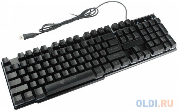 Клавиатура Oklick 780G черный USB LED 434148884