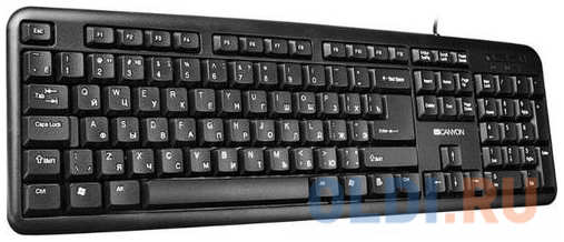 Клавиатура CANYON CNE-CKEY01-RU (Wired USB, 104 keys, Black 434151480