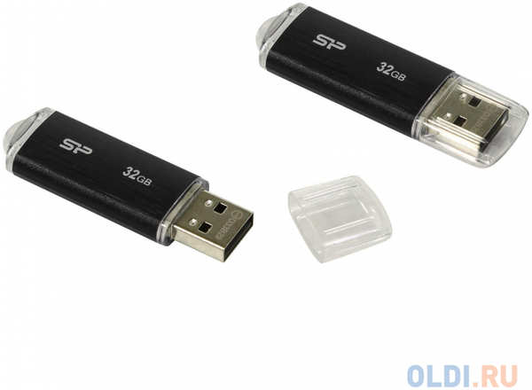 Внешний накопитель 32GB USB Drive <USB 2.0 Silicon Power Ultima USB2.0 черный (SP032GBUF2U02V1K) 434158317