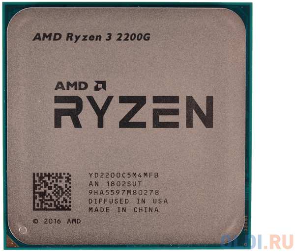 Процессор AMD Ryzen 3 2200G YD2200C5M4MFB Socket AM4 OEM 434179432
