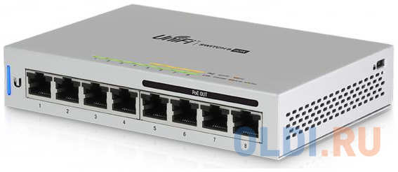 Коммутатор Ubiquiti UniFi Switch 8 60W управляемый UniFi 8 портов 10/100/1000Mbps PoE(60W) US-8-60W- 434183227