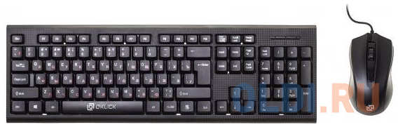 Клавиатура + мышь Oklick 620M клав:черный мышь:черный USB 434183284