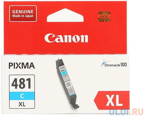 Картридж Canon CLI-481XL C 519стр Голубой 434183512