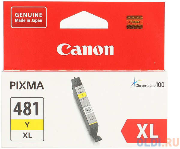 Картридж Canon CLI-481XL Y 519стр Желтый 434183513