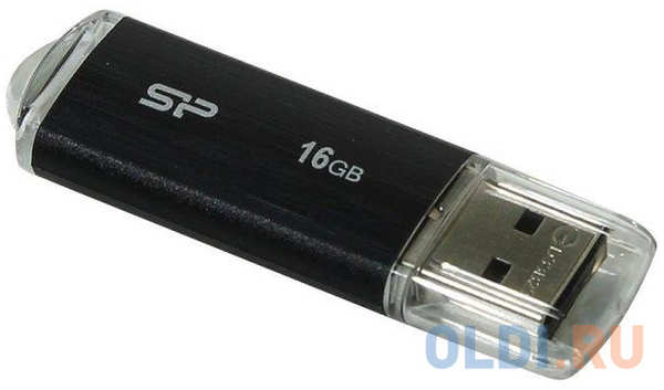 Внешний накопитель 16Gb USB Drive <USB 2.0 Silicon Power Ultima U02 SP016GBUF2U02V1K USB2.0 черный 434195059