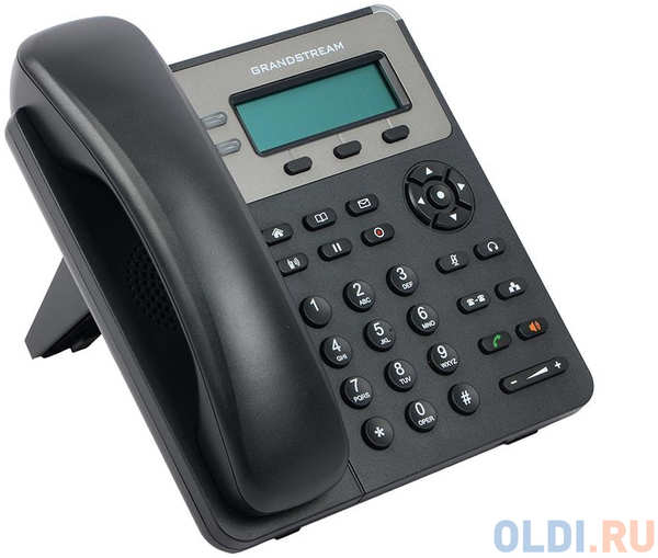 Телефон IP Grandstream GXP-1615 2 линии 1 SIP-аккаунта 2x10/100Mbps LCD (Аналог телефона VoIP Yealink SIP-T19P E2, 1 линия, PoE)