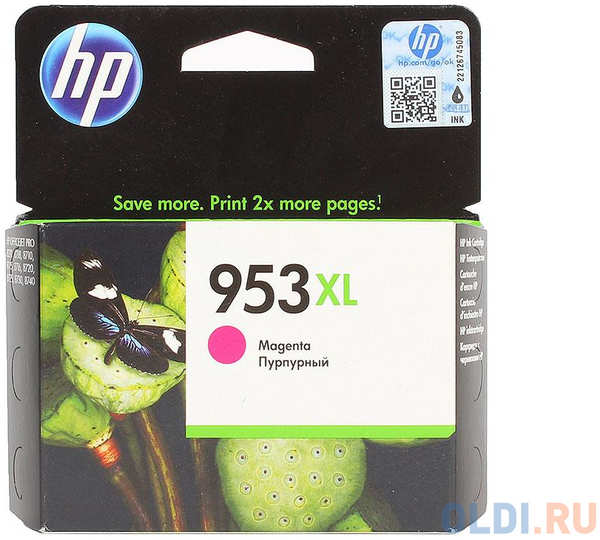 Картридж HP 953XL (F6U17AE) 1600стр Пурпурный 434239552