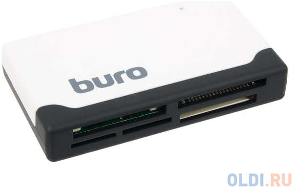 Картридер внешний Buro BU-CR-2102 USB2.0 белый