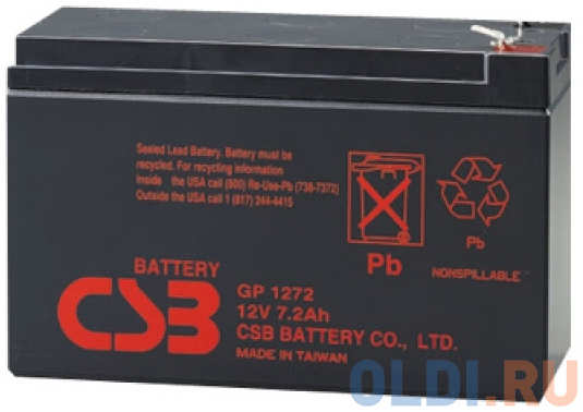 Батарея для ИБП CSB GP1272F2 28W 12В 7.2Ач 434316349