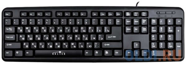 Клавиатура проводная Oklick 180M USB черный 434351974