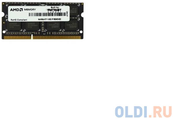 Оперативная память для ноутбука AMD R534G1601S1S-UO SO-DIMM 4Gb DDR3 1600MHz