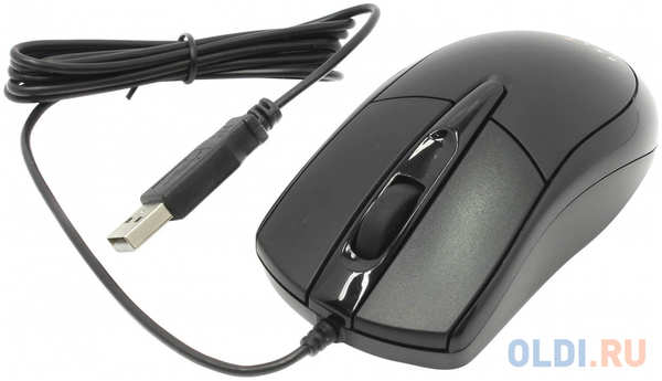 Мышь проводная Oklick 125M чёрный USB 434367302