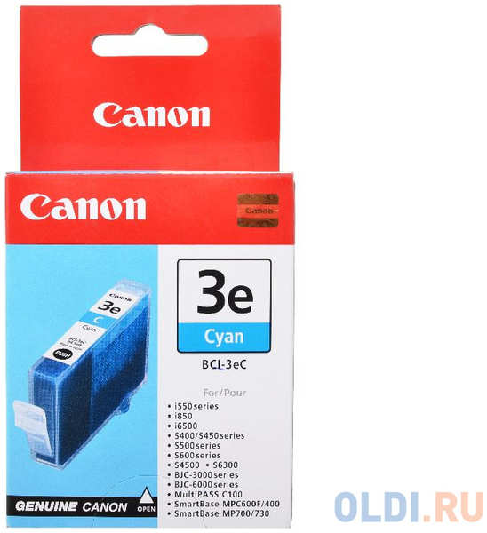 Картридж Canon BCI-3eC 390стр Голубой 434474390